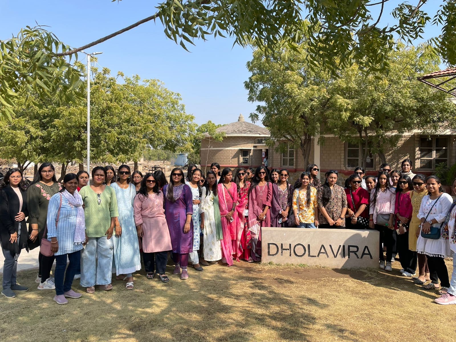 FIS students on a learning visit to Dholavira